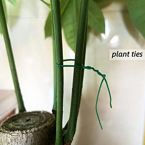 Plant Twist Ties - 8'' Plant Ties for Climbing Plants - Garden Ties Reusable Twist Ties Garden Twine for Plants Vines Cords Bags - Pack of 100, Green - Image 6