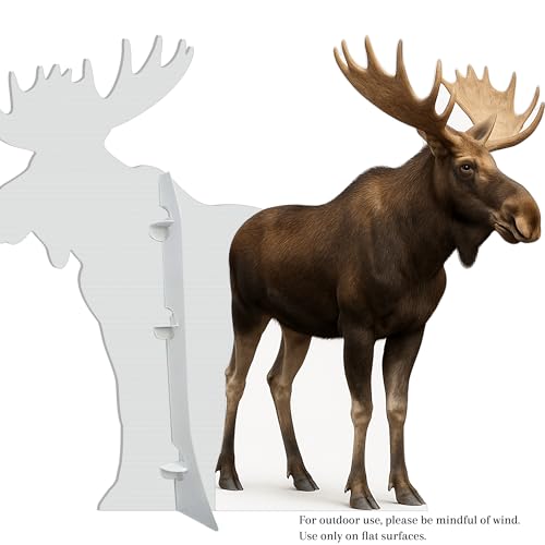 Image of Moose 3FT Life Size Cardboard Cutout - A Fun Animal Standup for Photo Booths, Birthday Parties, and Events