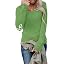 A Casual Top Solid Green