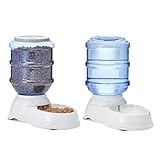 Amazon Basics Chien Distributeur d’eau et de nourriture pour animaux, 2.5 gallons (9.46 l)...