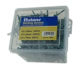 Astone Decking Screws Assortment/Project kit : Green Coated; 460 Pieces; 3 Sizes - Image 1