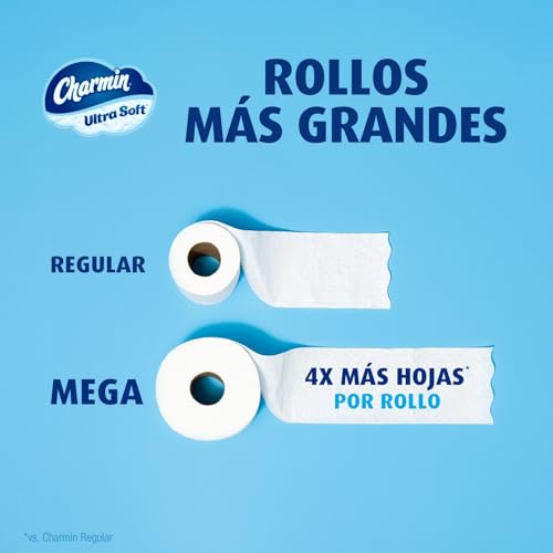 Image of Charmin Ultra Soft Toilet Paper 18 Mega Rolls, 224 Sheets Per Roll