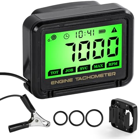 Amazon.com: BIBARAJM Small Engine Tachometer Digital Tachometer Small ...