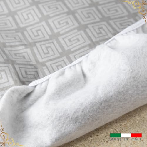 Mohome Copriasse Da Stiro Compatbile Con Asse Foppapedretti Cotone Made In Italy 64X115 Cm Grigio Laminato Copri Asse Fodera Mollettone Ricambio Telo Copertura Copertina Lavabile - 6