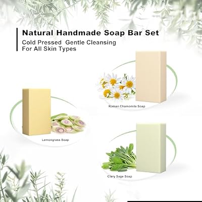 MAYJAM Tea Tree Scented Cleaning Soap 3 Bars Natural Soaps Made with Premium Essential oils, Body Soap Bars Variety Soap Pack