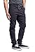 Victorious Mens Twill Jogger Pants, Charcoal, Medium