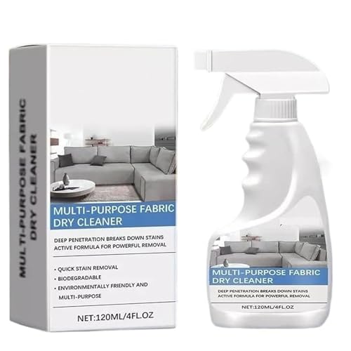Smacchiatore per Tessuti per Divani,Spray Detergente per Divani in Tessuto,Schiuma per la Pulizia del Divano,Spray Detergente Senza Risciacquo,Multipurpose Fabric Protector,120ML