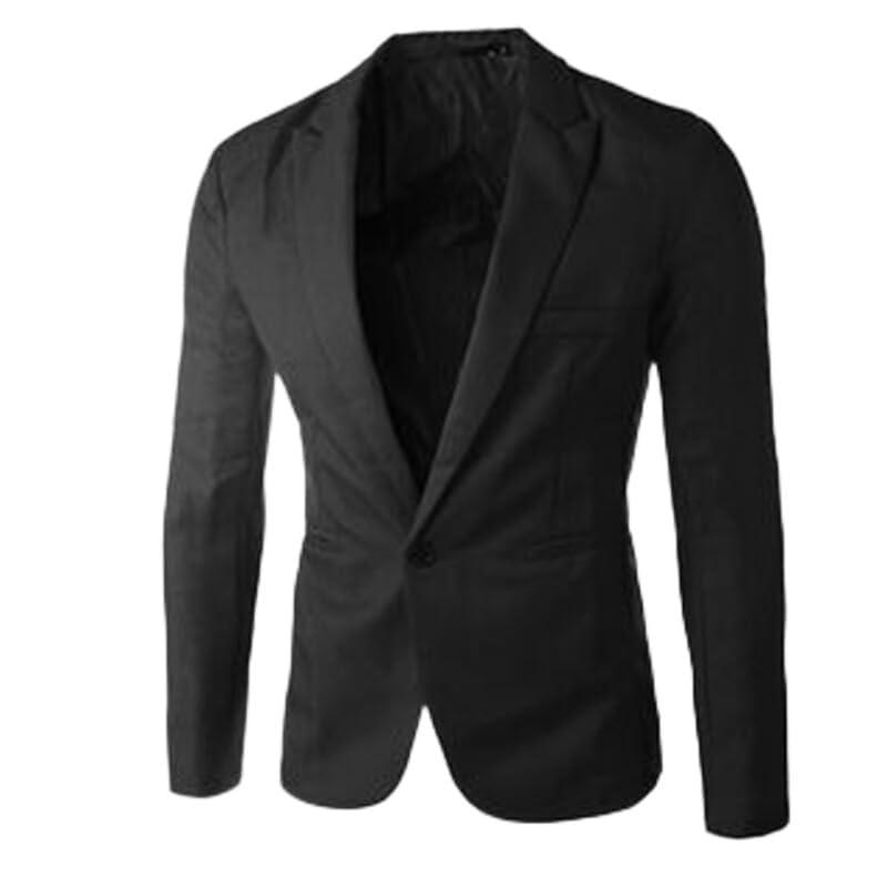 Blazer formel pour hommes coupe slim veste noire de mariage taille M