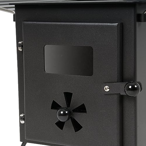 Miniatura 8 de Campfeuer Estufa De Leña Para Tienda De Campaña 54 X 40 X 259,5 Cm Color Negro Estufa Portátil Para Camping, Para Exterior, Al Aire Libre, Acampada, Calefacción