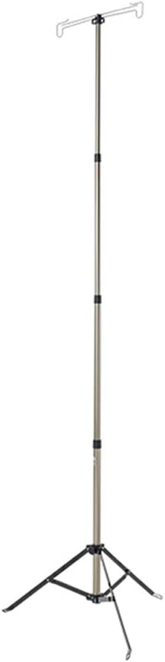 Portable IV Stand Stainless Steel Drip Stand with, Adjustable Height, Clinic Home Use Mobile Drip Vehicles for Elderly Home Care and Clinic(225cm)