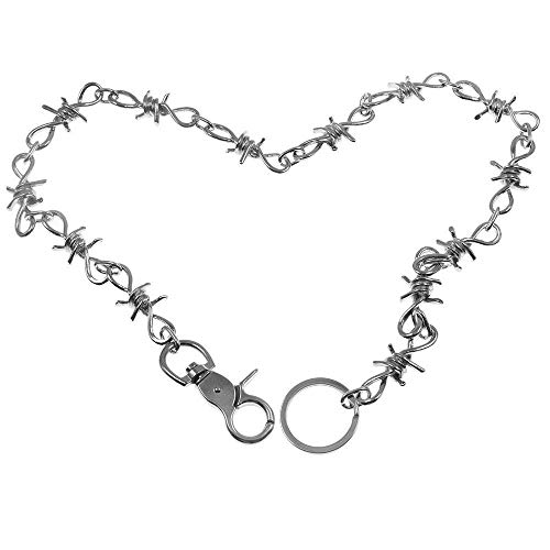 26" mens motorcycle biker trucker jean key"barbed wire&…