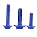 Universal Motorcycle Fairing Bolts Kit, 158Pcs Aluminum and ABS, Multi - Color Set - Durable Billet Bolts, Complete Fastener Replacement, Easy Installation for All Fairings (Blue)