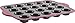 Trudeau 09914072 20 Count Structure Muffin Pans, Grey/Pink