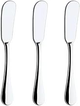 Kit 3 Espátulas para Manteiga, Requeijão, Geléia, Patê, Inox Linha Premium c/ 3 Peças Elegante Multiuso Resistente Espalha com Facilidade Perfeito para o Dia a Dia