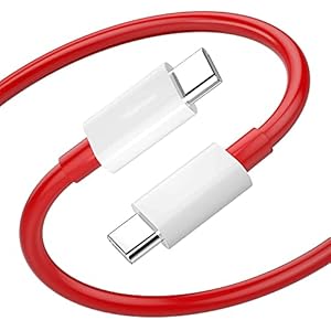 Sounce 65W OnePlus Dash Warp Charge Cable, 6.5A Type-C to USB C PD Data Sync Fast Charging Cable Compatible with One…