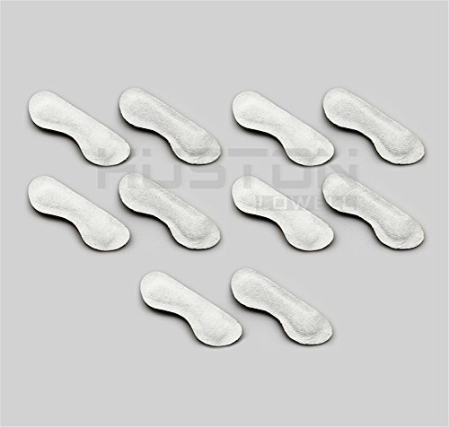 Foot Padded Leather Heel Grips, Magnolian 10 Pack Self Adhesive Foot Pad Liners for Heel Insoles, Soft Sponge Heel Cushions Protector