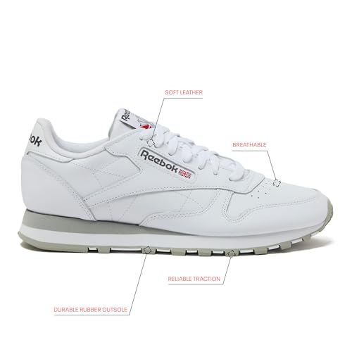 Image of Reebok Classic Leather Sneakers for Men, Casual Tennis Mens Shoes
