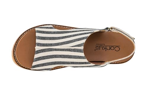 Image of Corkys Footwear Womens Carley Wedges, Featuring Corkys EVA Foam Cushioned Insoles, A 2.5 Inch Heel, Lightweight For All Day Wear, And Hook And Loop Closure