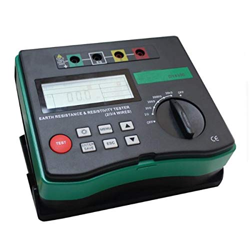 Angled view of the DUOYI DY4300 Digital Earth Tester