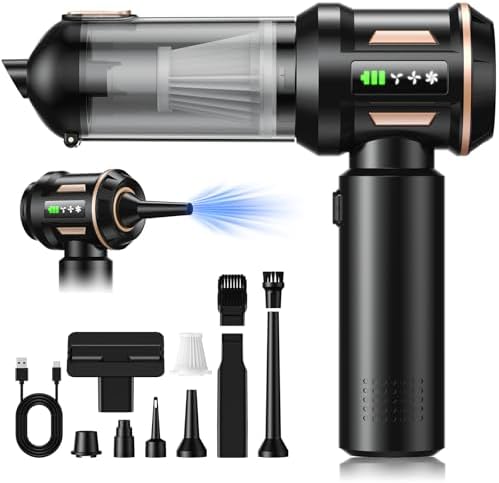 Car Vacuum Cordless, 28000Pa 4 in 1 Vacuum Cleaner & Air Duster, ...