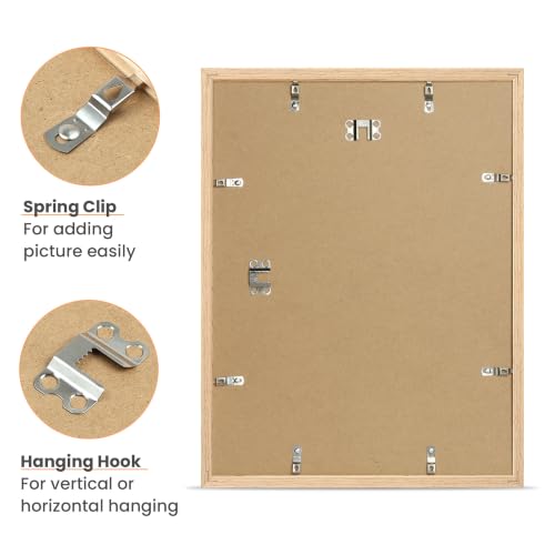 Image of upsimples 12x16 Picture Frame Solid Wooden, Nursery Wall Frames Set of 3