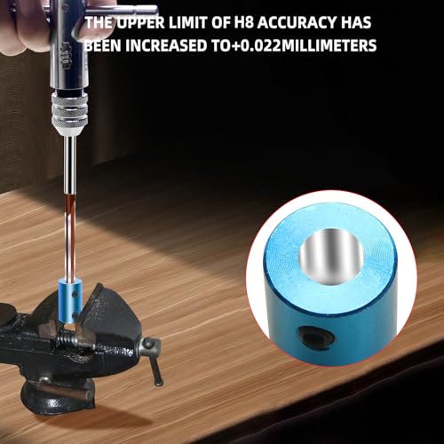 Aopin 1Pcs Alloy Tool Steel Manual Reamer 3/8 \"inch (H8) Straight Groove Metal Reamer, Suitable for Expanding Holes, Removing Burrs, and Improving Hole Accuracy - Thumbnail 4