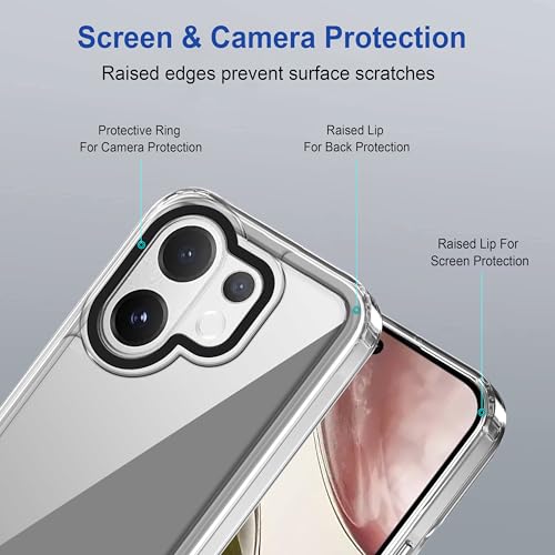 Image of Zapcase Back Case Cover for Vivo T4 Pro 5G | Compatible for Vivo T4 Pro 5G Back Cover | Case Cover with Camera Protection | (TPU + PC | Transparent)