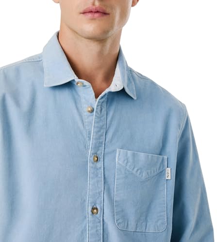 Pepe Jeans Clayton Camisa, Azul (Fade Blue), XL para Hombre