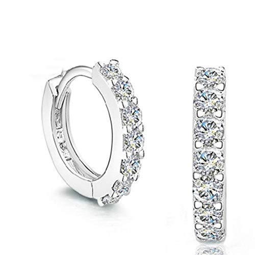 Preisvergleich Produktbild Einreihige Diamant-Ohrringe für Frauen, koreanischer Diamant, Modeschmuck