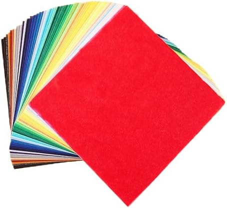 Meitola Felt Fabric Sheet 4"x4" (10 * 10cm) DIY Hand Sewn Patches on Fabrics, Various Colored Polyester Felt Fabrics for Art and Crafts, Party Decorations, 1mm Thick - 2