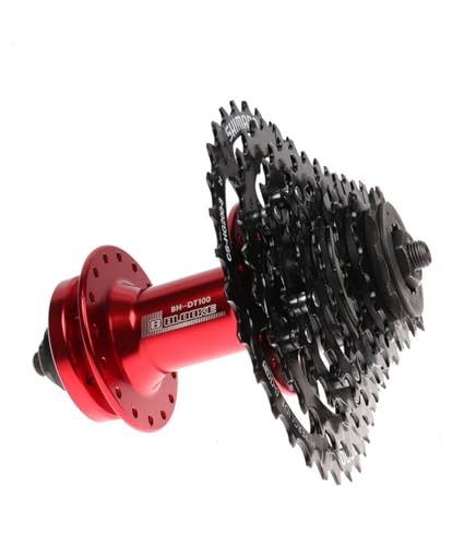 CDHPOWER 36 Hole Bicycle Disc Brake Hubs with Quick Release Levers, Bike Hub Set fit 7 8 9 10 11 Speed Cassette (36H Front and Rear Hub Set)