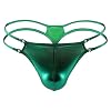 Lakleer-look vergulde onderbroek voor heren triangel onderbroek sexy billen vrij tanga mannen sexy mini micro clubwear…