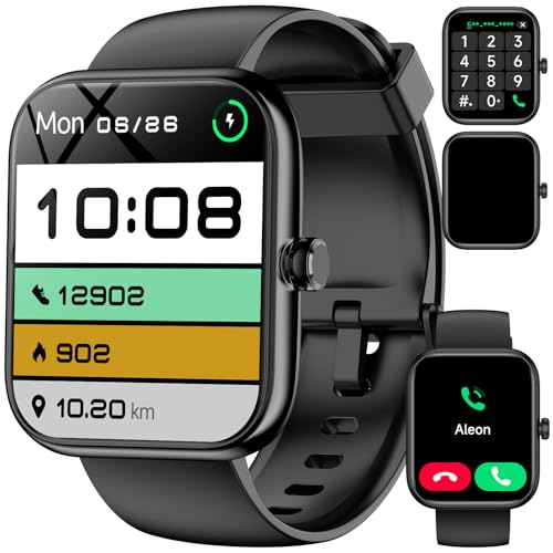 Smart Watch with Alexa Built-in, 1.83" HD Touchscreen Fitness Tracker,