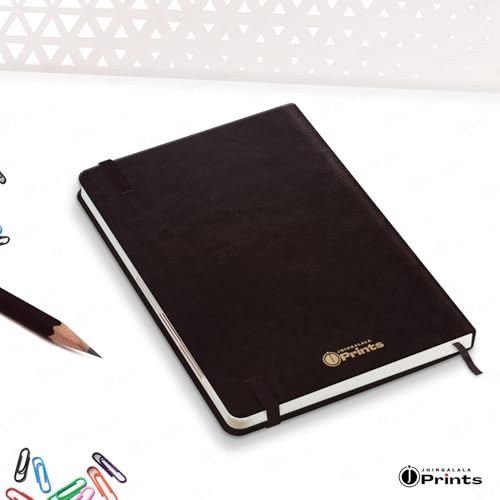 Image of Jhingalala Diaries - Hard Bound Leather Cover 2026 Diary with 365 Dates I Daily Planner Diary 2026 With Calendar | Size A5 15x21 cms (Dark Brown)