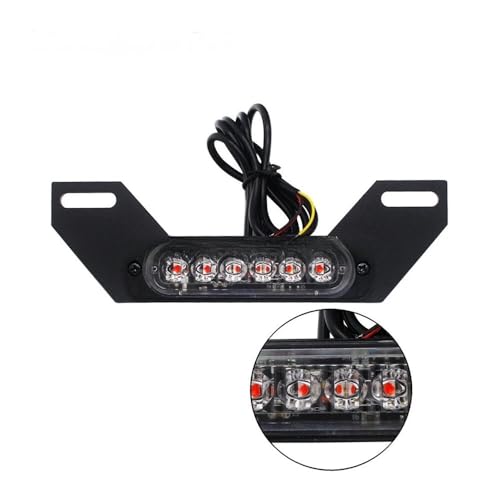 Feu stop moto LED B6 et éclairage plaque immatriculation - 4