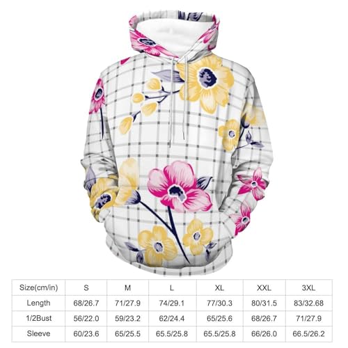 Sweat à capuche fleur jaune UMENG idéal pour vos sorties décontractées en ville