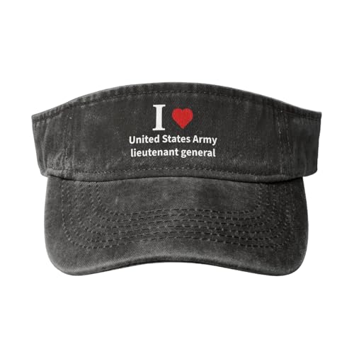 I Love United States Army Lieutenant General Sun Visor Hats