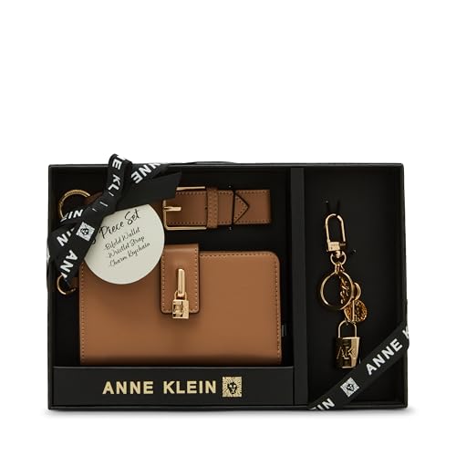 Anne Klein Womens 2 Piece Gift Set with Lock Wristlet and AK Bag Charm, Sunbaked2