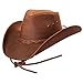 American Hat Makers Hollywood Cowboy Leather Hat â€” Copper, Medium