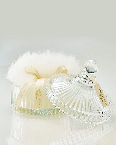Poudre puff avec crystal dish Shelley Kyle pour votre rituel corps