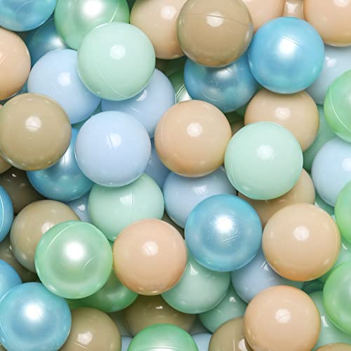 Image of Realhaha Ball Pit Balls 50 100 200 500 Play Balls Plastic Balls for Baby Girls Toddlers Kids Play Tent Pool Playhouse Playpen Party Decoration