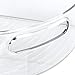 mDesign Lazy Susan Storage Bin with Handle for Kitchen Cabinets, Pantry - 1/4 Wedge, Small, Clear