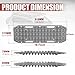 BUNKER INDUST Off Road Traction Boards, Pair Recovery Tracks Traction Mat for 4x4 Truck Jeep Mud, Snow, Sand Ramp-Grey Emergency Tire Traction Pads