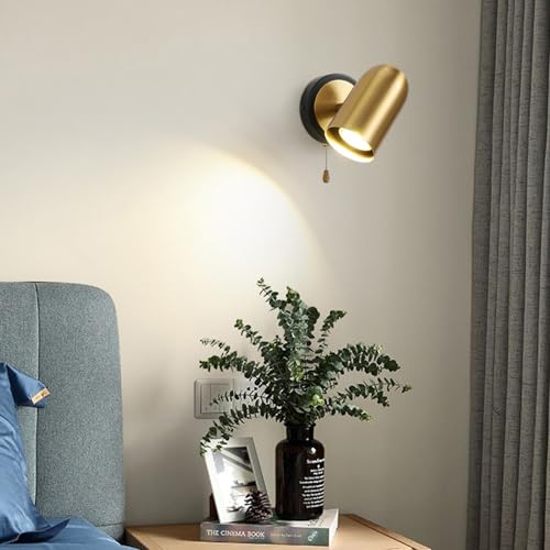 Aplique LED de pared con interruptor de extracción para evitar cables sueltos 6