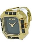 INVICTA Mini 49584 Orologio da donna - Impermeabile - Analogico - Movimento al quarzo - Acciaio inossidabile con quadrante nero - 21 mm