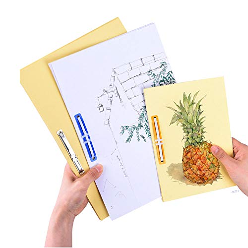 PZRT 10PCS 2 Holes Document Paper Fasteners Plastic Binding Rings Binder Clips Two-Piece Paper Fastener Office Equipment Practical - Thumbnail 2
