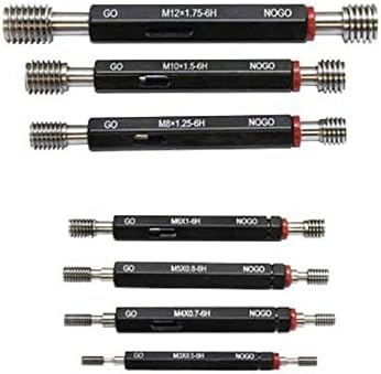 7 Piece H6 Metric Thread Plug GAGE Set Go-NoGo X Tolerance Gauge