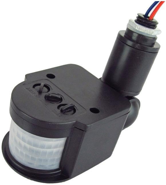 LED Motion Sensor 220V Automatic Infrared PIR Movement Detector Wall Mount Timer Outdoor Sensor Light Switch - (Color: Black)