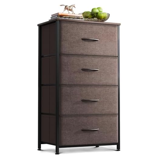 Compact 4-Drawer Bedroom Dresser