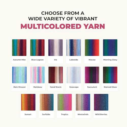 Image of Mary Maxim Prism Yarn, Soft Acrylic Multicolor DK Yarn for Crocheting and Knitting, Light Worsted 3, Ideal for Blankets, Sweaters and Baby Items, 3.5 oz Skein, 290 Yards - Tropics - 1 Skein | Ombre Yarn, 3 Weight, Machine Wash, For Knitting and Crochet, Create Baby Items, Blankets, Afghans, Clothing Variegated Yarn
